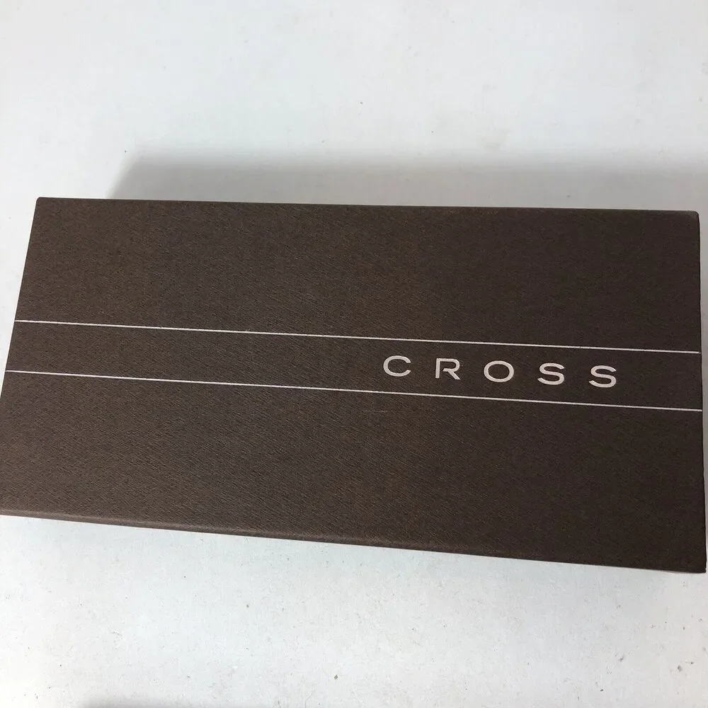 Cross Roller Ball Point Pen Style Stylo Bille Chrome Metallic Silver‎ E1
